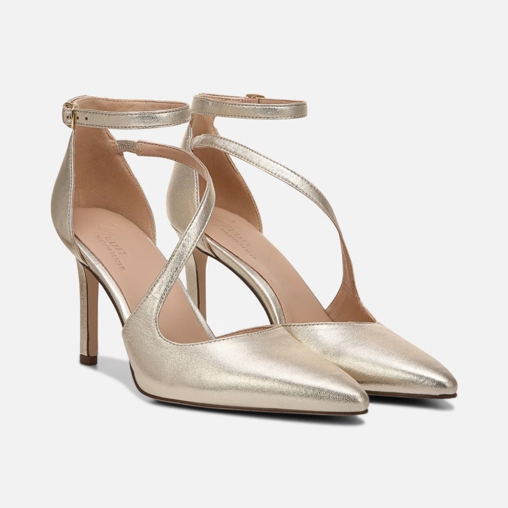 Gold Heel - Naturalizer 27 Edit Abilyn Pump- Gold Leather